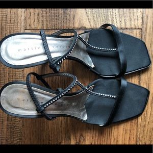 Black stilettos Sandals, 8.5